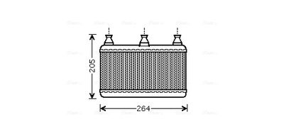 SCHIMBATOR CALDURA INCALZIRE HABITACLU AVA QUALITY COOLING BWA6341