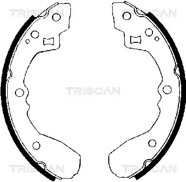 Комплект тормозных колодок TRISCAN 8100 50406 для MAZDA 626