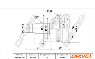 GELENKSATZ ANTRIEBSWELLE DR!VE+ DP2110103170 3