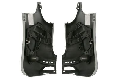 Bumper hoek Achter Links/Rechts (met basiscoating  set  versie met achterflap, (en) with blind spot sensor holder, voor het schilderen) past: RENAULT KANGOO III 01.21-