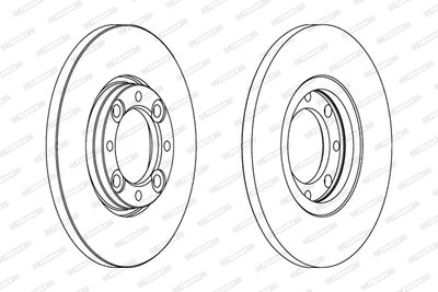 Тормозной диск FERODO DDF105 для TALBOT 1307-1510