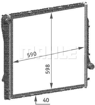 Kühler, Motorkühlung MAHLE CR 565 000S