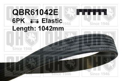 Поликлиновой ремень QUINTON HAZELL QBR61042E для FORD FUSION
