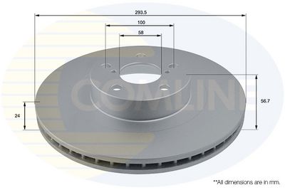 спирачен диск COMLINE ADC0814V