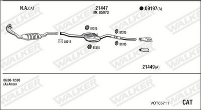 ABGASANLAGE WALKER VOT05711