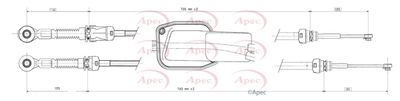 Cable Pull, manual transmission APEC CAB7019