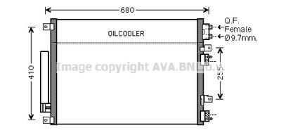 Конденсатор, кондиционер AVA QUALITY COOLING CR5093D для CHRYSLER 300C