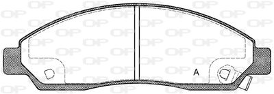 Комплект тормозных колодок, дисковый тормоз OPEN PARTS BPA1098.14 для CHEVROLET COLORADO
