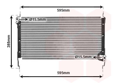 VAN WEZEL 17005173 Радиатор кондиционера  для FIAT BRAVA (Фиат Брава)