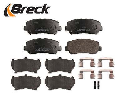 Bromsbeläggssats, skivbroms BRECK 25564 00 701 10 för JEEP