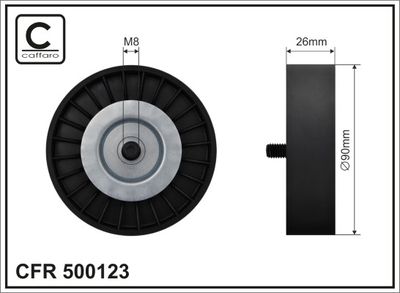 CAFFARO 500123 Ролик ремня генератора для AUDI A4 B5 (8D2)