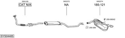 ABGASANLAGE BOSAL SYS04485