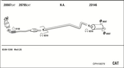 SISTEM DE ESAPAMENT WALKER OPH18079