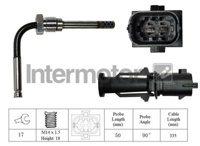 Sensor, exhaust gas temperature Intermotor 27017