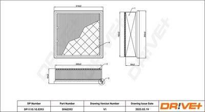LUFTFILTER DR!VE+ DP1110100393