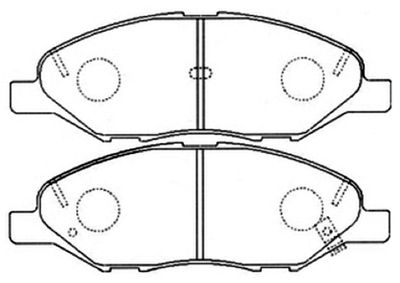 ASVA AKD-2452 Тормозные колодки и сигнализаторы  для NISSAN MICRA III (K12) 1.2 16V