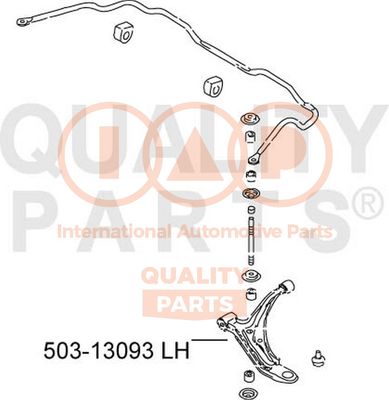 IAP QUALITY PARTS 503-13093 Рычаг подвески  для NISSAN MICRA II (K11) 1.0 i 16V