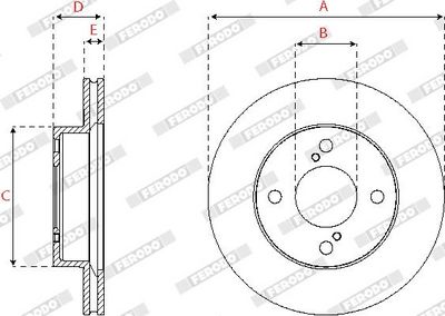 BREMSSCHEIBE FERODO DDF2689C 2