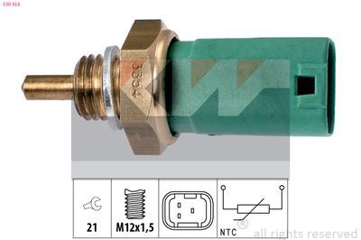 Czujnik, temperatura płynu chłodzącego KW 530 354
