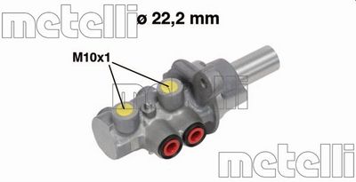 Главный тормозной цилиндр METELLI 05-0677 для FIAT QUBO