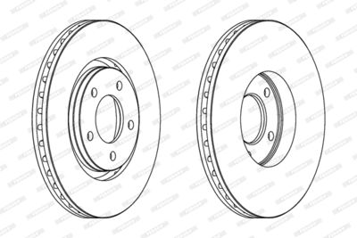 Bromsskiva FERODO DDF1372