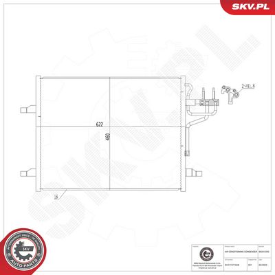 CONDENSATOR CLIMATIZARE ESEN SKV 86SKV295 5
