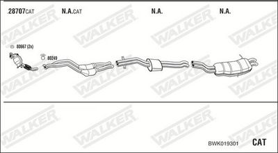 Изпускателна система WALKER BWK019301
