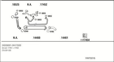 SISTEM DE ESAPAMENT WALKER VW72215