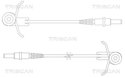 TRISCAN 8115 10004 Датчик износа тормозных колодок  для PEUGEOT EXPERT (Пежо Еxперт)