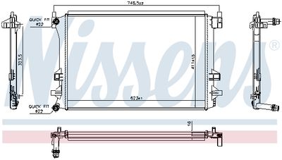 KüHLER MOTORKüHLUNG NISSENS 606910 4