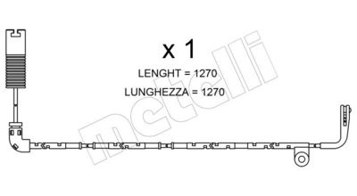 WARNKONTAKT BREMSBELAGVERSCHLEIß METELLI SU254