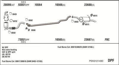 Układ wydechowy WALKER PEK012149D