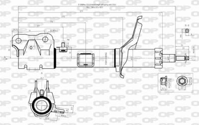 Амортизатор OPEN PARTS SAB8321.31 для MITSUBISHI OUTLANDER