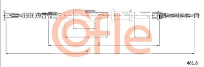 Тросик, cтояночный тормоз COFLE 461.8 для FIAT BRAVA