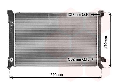 VAN WEZEL 03002158 Радиатор охлаждения двигателя  для AUDI ALLROAD (Ауди Аллроад)