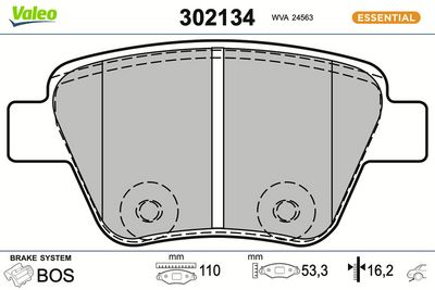 SET PLACUTE FRANA FRANA DISC VALEO 302134