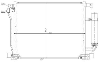 KONDENSATOR KLIMAANLAGE MTR 13054767