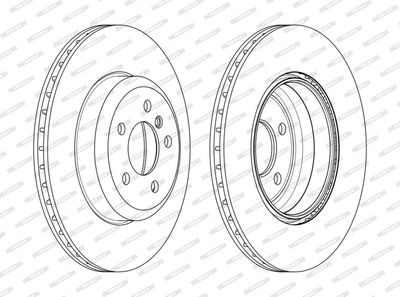 BREMSSCHEIBE FERODO DDF2480C 1