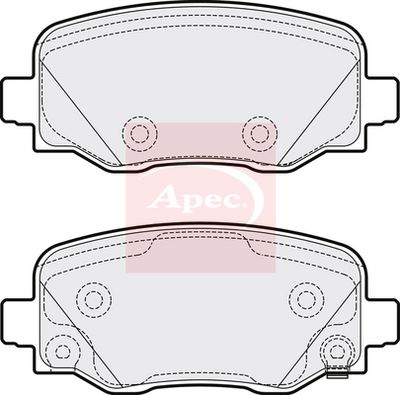 APEC Brake Pad Set, disc brake PAD2069