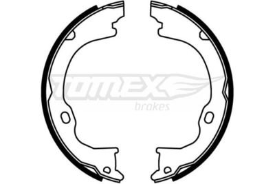 TOMEX Brakes TX 22-61 Ремкомплект барабанных колодок  для DODGE  (Додж Нитро)