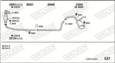 Изпускателна система WALKER CIK018584