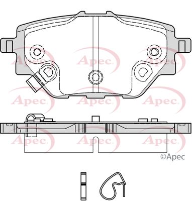 Brake Pad Set APEC PAD2366