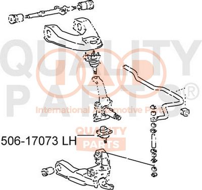 IAP QUALITY PARTS 506-17073 Шаровая опора для IVECO TRAKKER AD 440T41 T, AT 440T41 T