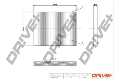 Filter, kupéventilation Dr!ve+ DP1110.12.0060