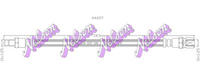 Тормозной шланг KAWE H4097 для FIAT PANDA