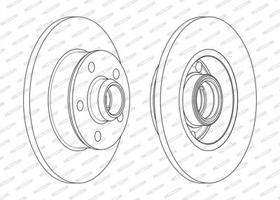 BREMSSCHEIBE FERODO DDF266C1 1