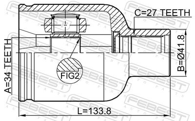 Joint Kit, drive shaft 1811-A22DMRH