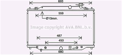 Радиатор, охлаждение двигателя AVA QUALITY COOLING MZ2292 для MAZDA 6