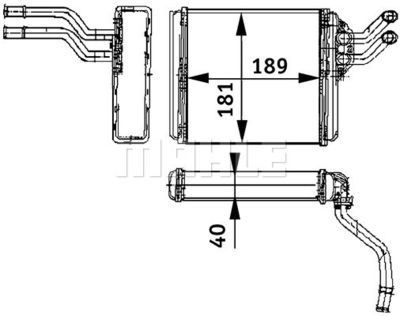 Теплообменник, отопление салона WILMINK GROUP WG2180217 для VOLVO 480