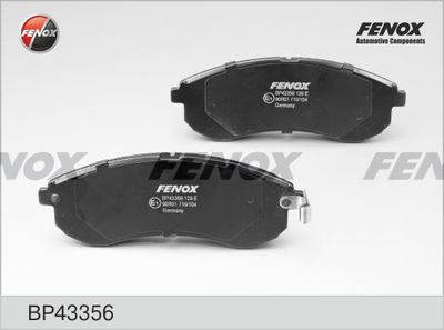 Комплект тормозных колодок, дисковый тормоз FENOX BP43356 для MITSUBISHI L200
